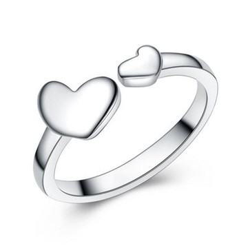 現貨+預購 925純銀戒指鑲鑽銀飾-簡單浪漫百搭七夕情人節生日禮物女配件73an12【獨家進口】【米蘭精品】