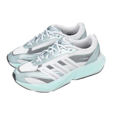 adidas 慢跑鞋 Lightblaze Glow 女鞋 銀灰 藍 緩震 運動鞋 愛迪達 JP6327