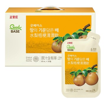 清潤順喉好聲音【正官庄】水梨桔梗清潤飲 30入(產品效期2027/1)