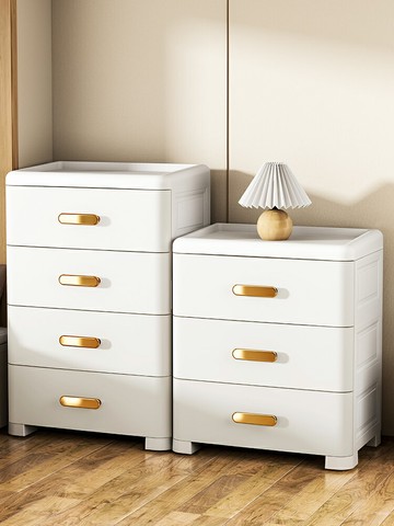 免運 收納箱 現代風收納柜家用臥室儲物柜子雜物床頭柜多層置物架子客廳收納架