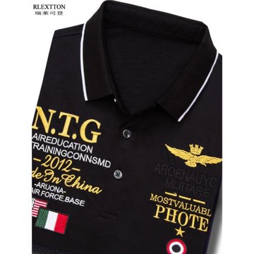 歐洲站潮男裝短袖翻領T恤品牌POLO衫刺繡加大碼名牌T夏季高檔純棉