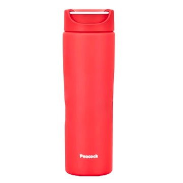 Peacock 日本孔雀 知性隨行 旋轉微笑馬克 不鏽鋼保溫杯 - 輕巧防漏  珊瑚紅色  450ml  1盒