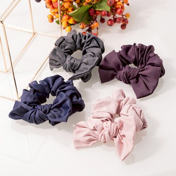 素雅蝶結大腸髮圈(4色)-F10088