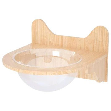 壁掛太空艙窩 原木色 壁掛式貓跳台  1個