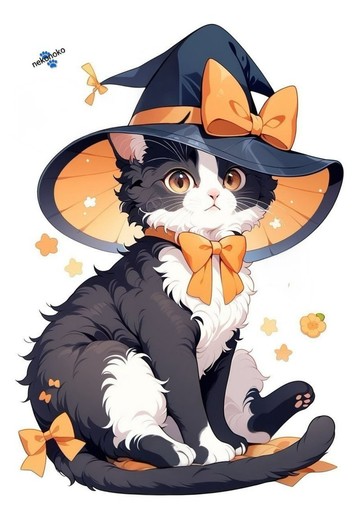 ねこのこ 2026HalloweenCollection 魔法使的虎斑貓