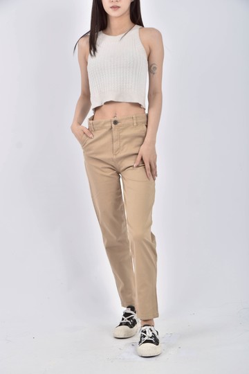 (S) zara大童棕色長褲