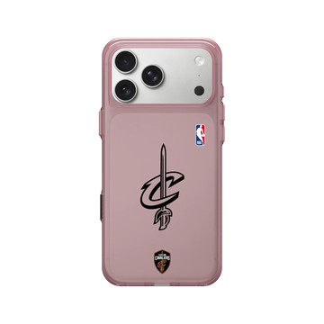 iPhone 17 Pro Max Clear (相機按鈕) 晶醺玫 - NBA - B&W-克里夫蘭騎士 Cleveland Cavaliers B&W