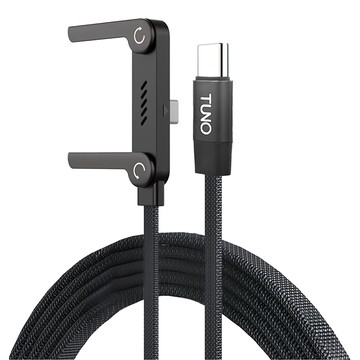 TUNO 圖諾 Type-C 支架編織充電線 240W  黑色  1個  1.5m