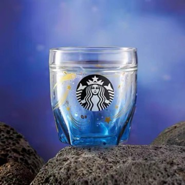 星巴克杯子2026新年禮物清倉特價優惠夏夜星空款雙層玻璃杯高顏值漸變桌面水杯