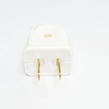 二級電源插頭-白色 轉動式插頭 電插插頭 2P插頭【6264】 123便利屋