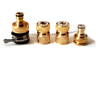 [協貿國際]全銅通水接 止水接 標准接 洗車水槍接頭（1/2）4分接頭4組價