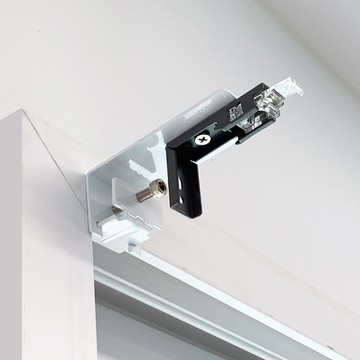 Kamdanam IKEA 專用鋁製免鑽孔窗簾支架  2入  白色