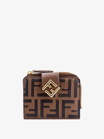 Ff diamonds leather wallet - FENDI - gender_Woman