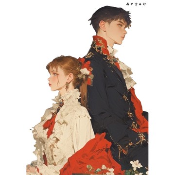 【2 月新作 3】07-113-0006 人物貼紙 兩人 奇幻風格