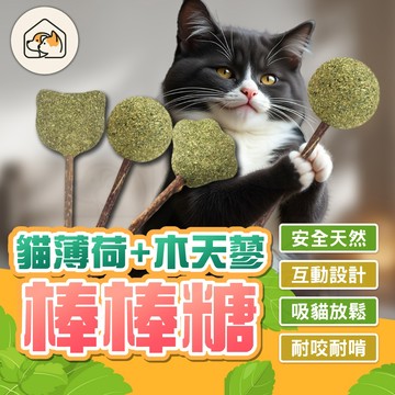 【啃咬潔牙👍】可愛造型貓薄荷棒棒糖 貓咪磨牙玩具 木天蓼棒棒糖 貓草球 貓草棒棒糖 貓咪磨牙玩具 貓薄荷球 貓玩具