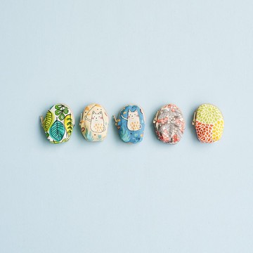 貼心禮物  鳥蛋零錢包 可放15個十元硬幣 可挑花布訂製