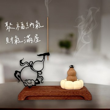 【命運好好玩】雲影葫蘆立香座