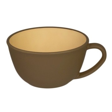 木紋抗菌咖啡杯 日本製 420ml  棕色  1個