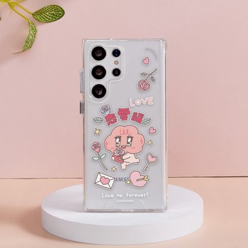 啾啾妹我是戀愛腦防摔透明SAMSUNG手機殼