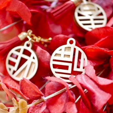 【小盒子】福到鑰匙圈 /招財/過年/日本檜木/新年禮物