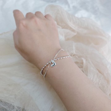 心願925純銀手鍊 女生銀手鏈 送禮飾品 女友生日禮物