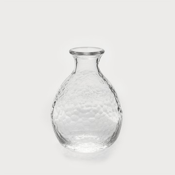 津輕 日製手作 190ml 波紋清酒壺｜透明│單品