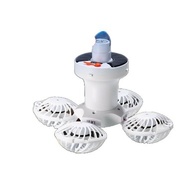 太陽能風扇足球燈戶外燈/便攜式/足球造型自動供電節能露營庭院裝飾照明