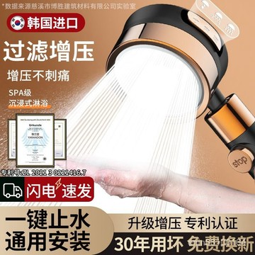 🔥臺灣貨🔥德國雅蘭登花灑噴頭增壓過濾可拆洗通用大出水浴霸洗澡淋浴蓮蓬頭 AKKM