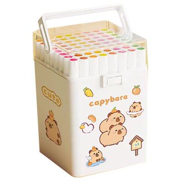 卡皮巴拉丙烯彩色麥克筆 學生馬克筆 多色可選（美術專用 水彩筆 可水洗)