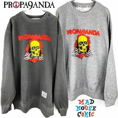 Propa9anda プロパガンダ Mad Mouse Comic マッドマウスコミック Peke Pero Skull Tシャツ 通販 Lineポイント最大get Lineショッピング