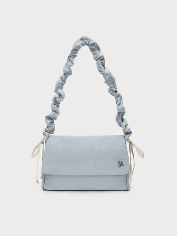 S'AIME 捲捲撞色背帶尼龍軟方包