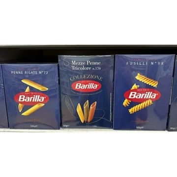 義大利🇮🇹Barilla百味來 3分鐘快煮 義大利直麵/粗麵/天使麵/筆管麵/捲捲麵/三色 螺旋麵 義大利麵500g