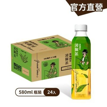 金車 波爾茶無糖綠茶580mlx24入/箱
