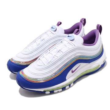 Nike 休閒鞋Air Max 97 QS Easter 復活節白紫男鞋復古慢跑鞋氣墊運動鞋