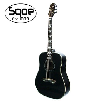 SQOE A780 BK 面單雲杉民謠木吉他【敦煌樂器】