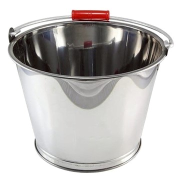 白鐵水桶34cm 耐用 居家好幫手  白鐵色  1個