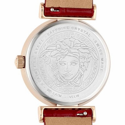 ヴェルサーチ ミアンダー 腕時計 レディース 革ベルト VERSACE