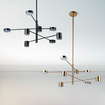 LED 簡約現代吊燈(附遙控器)  38-80391、80392、80393、80394、80395、80396