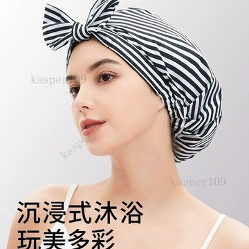 新款♥RHOS浴帽女士防水洗澡專用淋浴沐浴帽髮套高級端發膜發帽家用頭套