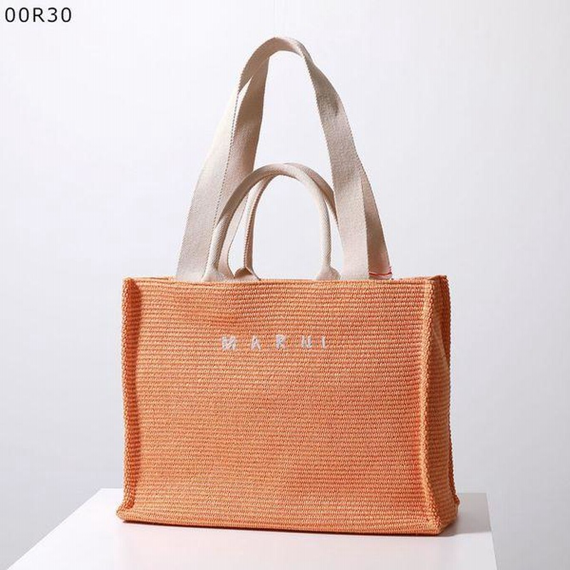 MARNI マルニ トートバッグ LARGE BASKET ラージ バスケット SHMP0078U0 P3860 レディース かごバッグ カゴ  ショッピングバッグ ロゴ刺繍 鞄 カラー6色 | LINEブランドカタログ