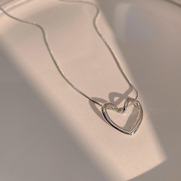 【ANNA acc】愛心鈦鋼項鏈極簡風格鎖骨鏈1110571