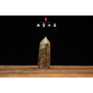 【巴西天然幽靈水晶柱】四季幽靈水晶柱／幽靈能量柱　四季幽靈水晶／異像水晶　風水擺件︱YD288