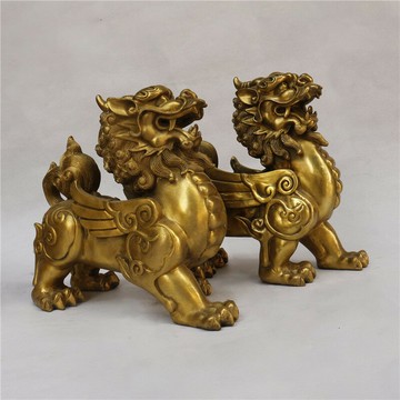 純銅貔貅擺件聚財皮丘店鋪開張客廳辦公室裝飾品布局用品擺件