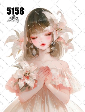 original sticker no.5158 人物貼紙 原創貼紙 原創人物貼紙 裝飾貼紙 cotton melody