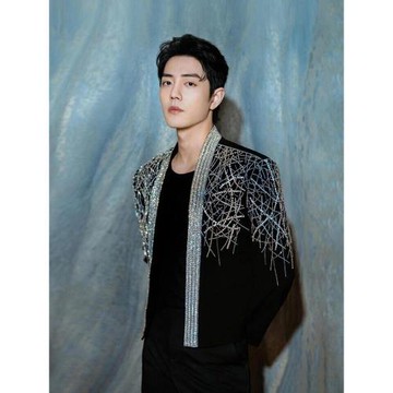 肖戰明星同款短款西服外套男女重工釘珠燙鉆西裝墊肩痞帥夾克潮