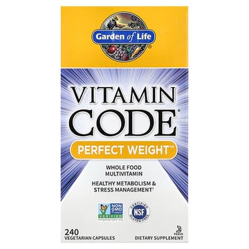 Garden of Life, Vitamin Code, Perfect Weight 漂亮體重，240 粒素食膠囊