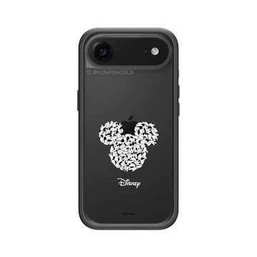iPhone Air Mod NX -邊框背蓋組合 (相機按鈕) 黑 - 迪士尼-米奇 Mickey - 黑標款-米奇與白手套