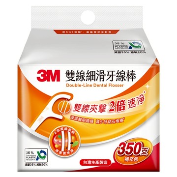 3M 細滑牙線棒 雙線補充包 DF04  1包  350支