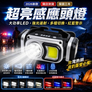 2026新品推薦💥頭戴式電筒 夜釣燈強光超亮 超長續航釣魚專用 超輕夜釣感應充電頭燈 頭戴式頭燈 探照頭燈 強光頭燈