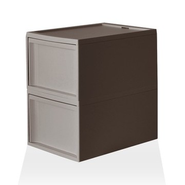 【RISU】北歐風堆疊抽屜櫃組 L -棕色